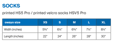 HSV5 Pro Hockey Socks with sewn in Velcro