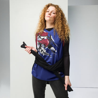 Recycled unisex basketball jersey